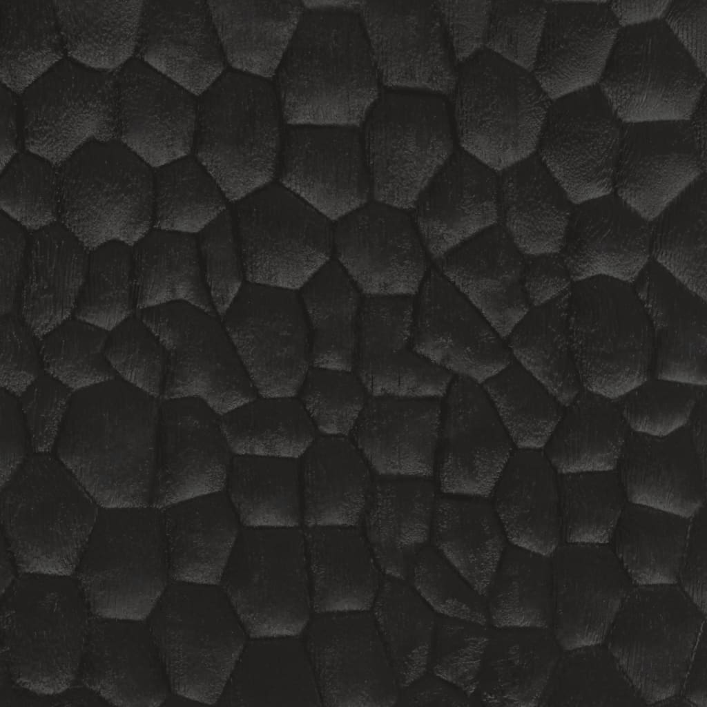 vidaXL Armário de casa de banho 38x33x160 cm mangueira maciça preto