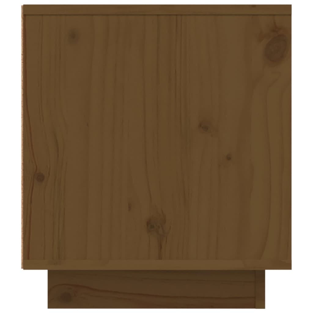 vidaXL Móvel de TV 110x35x40,5 cm madeira de pinho maciça castanho mel