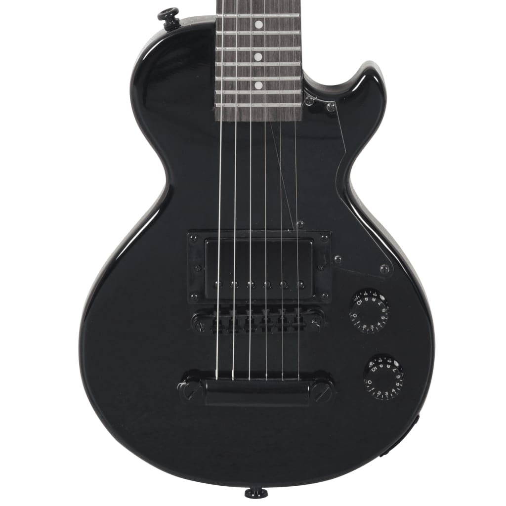 vidaXL Guitarra elétrica para crianças com saco 3/4 30" preto