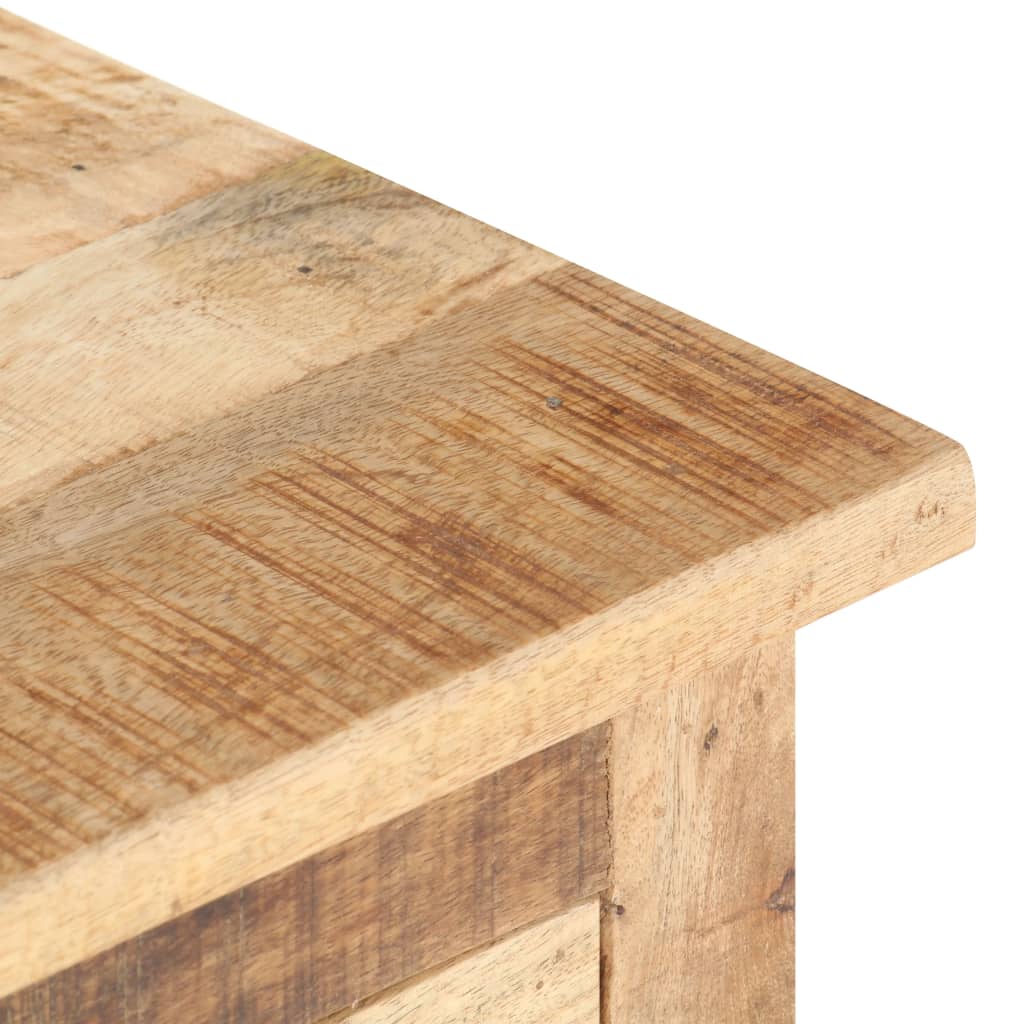 vidaXL Mesa de cabeceira 40x30x50 cm madeira de mangueira áspera