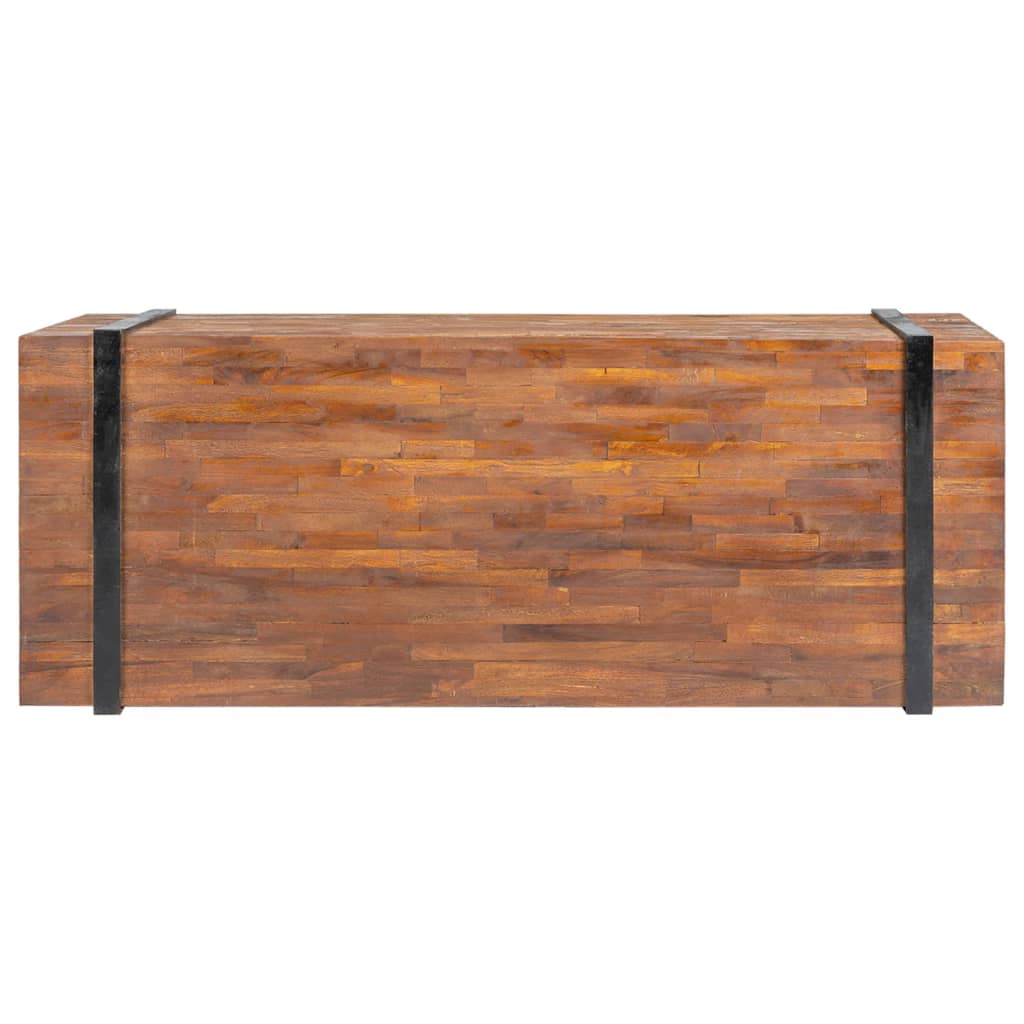 vidaXL Mesa de centro 110x45x38 cm madeira de teca maciça