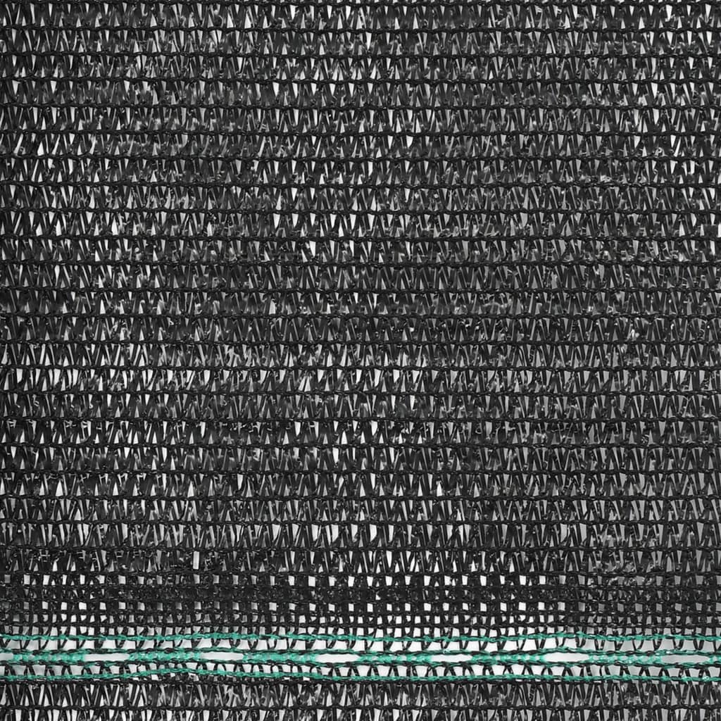 vidaXL Rede de ténis PEAD 1,2x50 m preto