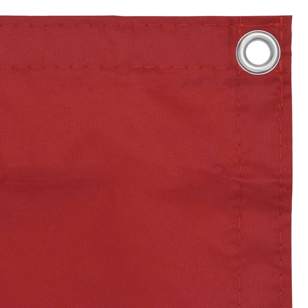 vidaXL Tela de varanda 75x500 cm tecido Oxford vermelho