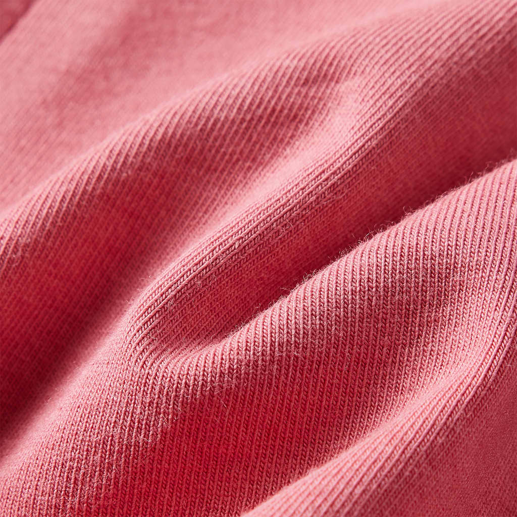 Vestido de manga comprida para criança rosa-velho 92