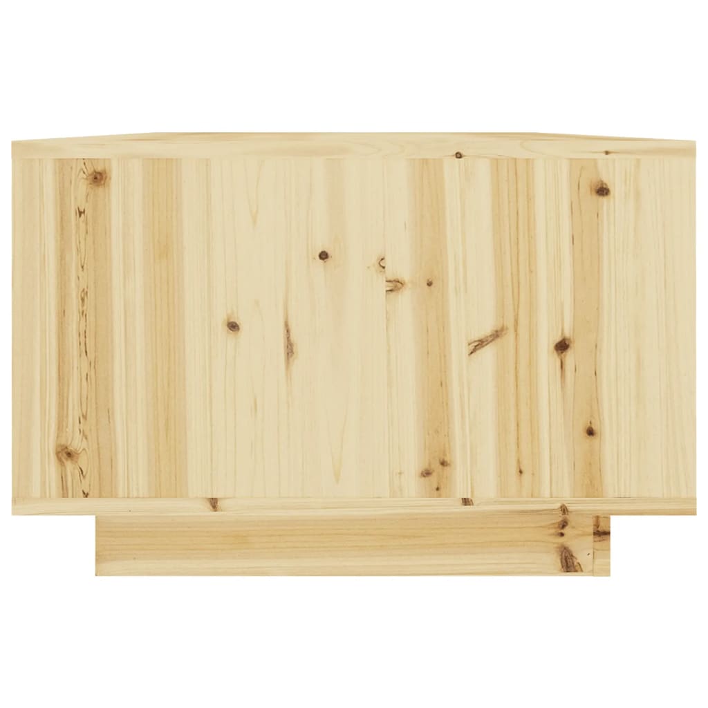 vidaXL Mesa de centro 110x50x33,5 cm madeira de abeto maciça