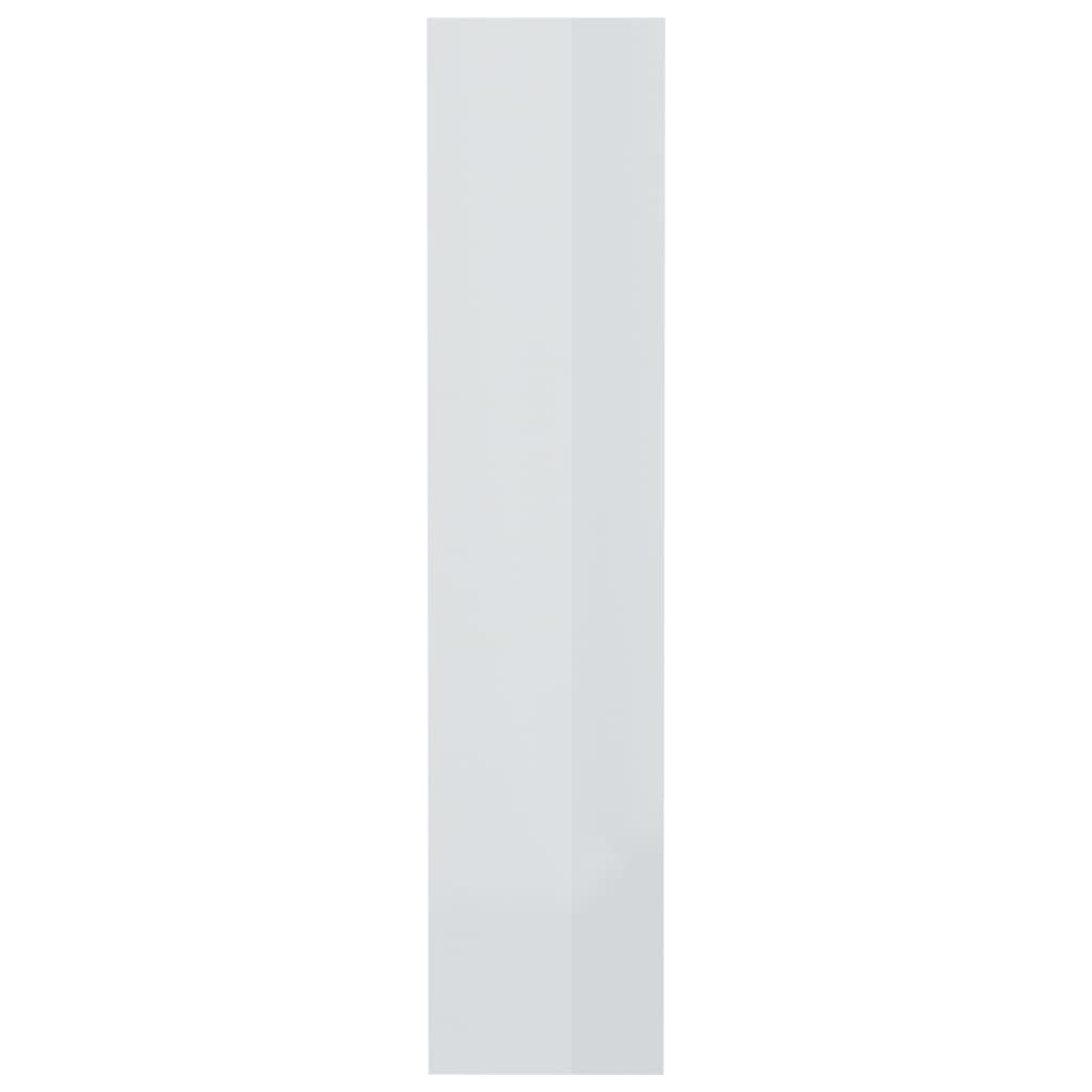vidaXL Estante/divisória 80x30x135 cm contraplacado branco brilhante