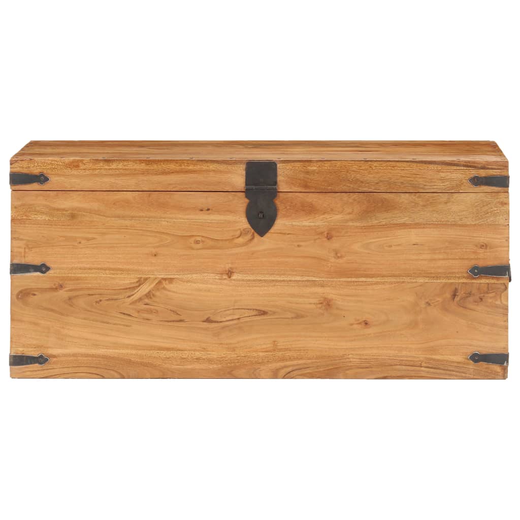 vidaXL Baú 90x40x40 cm madeira de acácia maciça