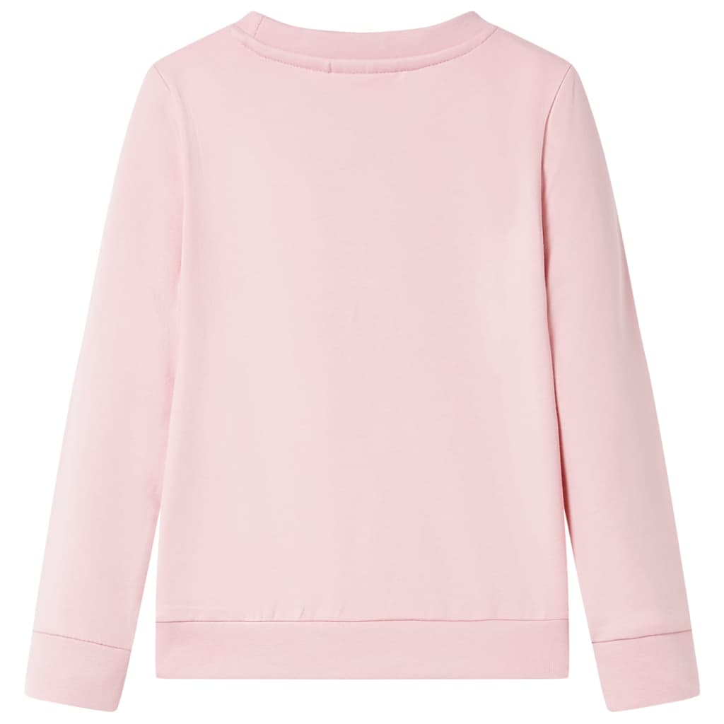 Sweatshirt para criança cor rosa-claro 92 | vidaXL.pt