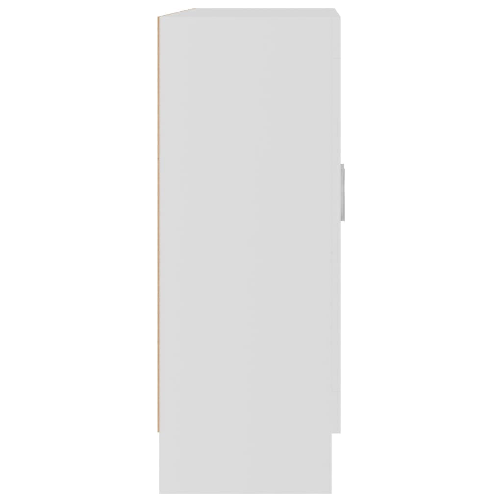 vidaXL Armário vitrine 82,5x30,5x80 cm contraplacado branco