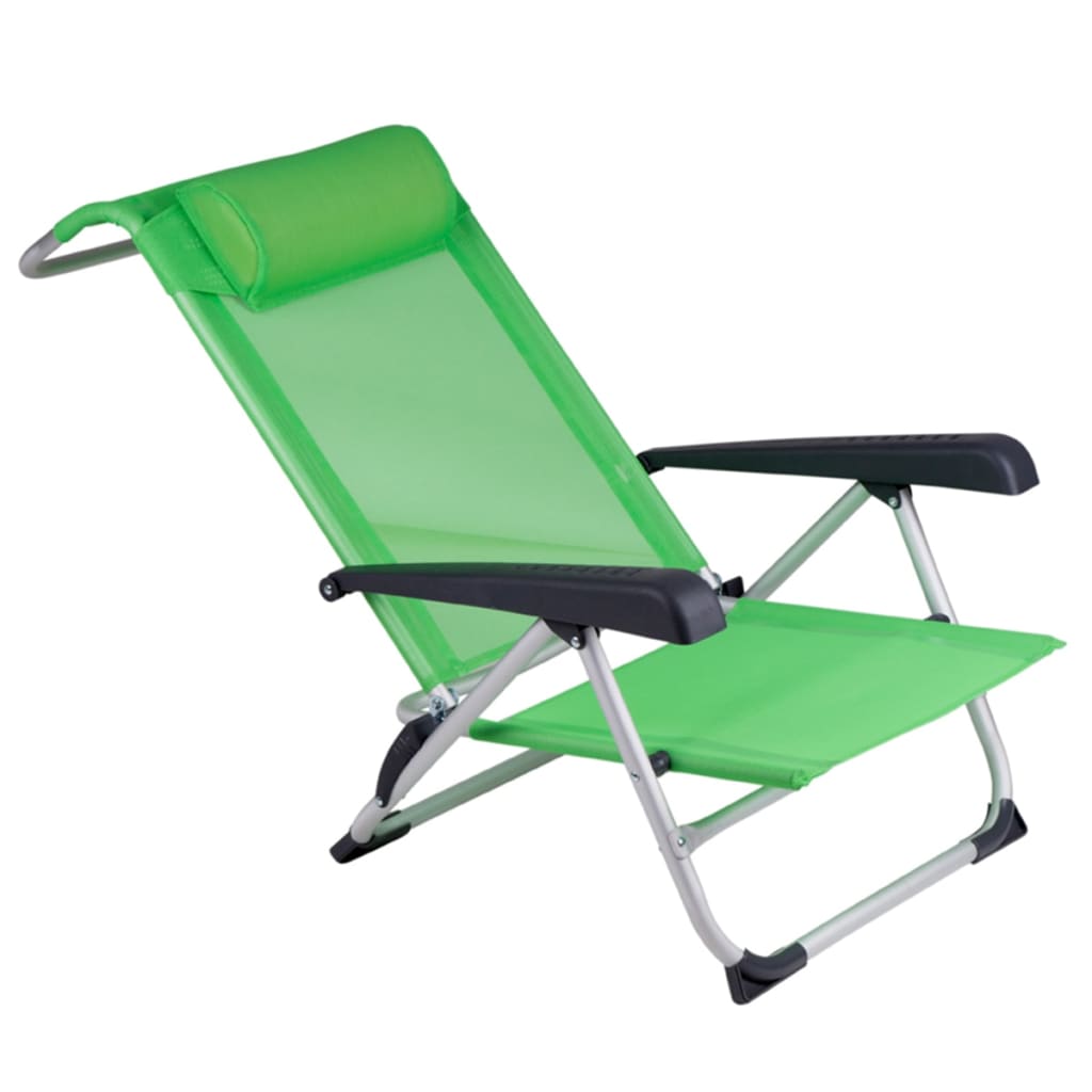 Bo-Camp Cadeira de praia alumínio verde 1204794