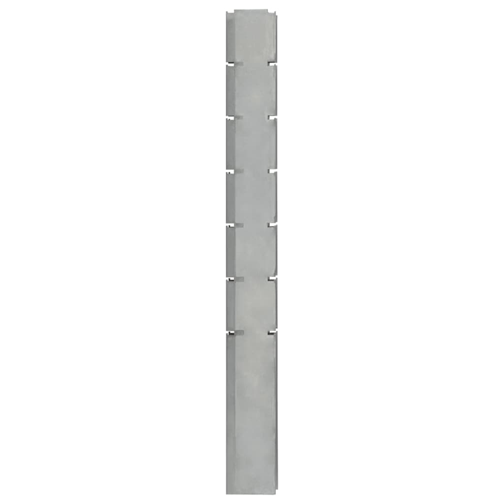 vidaXL Poste de vedação gabião 180 cm aço galvanizado prateado