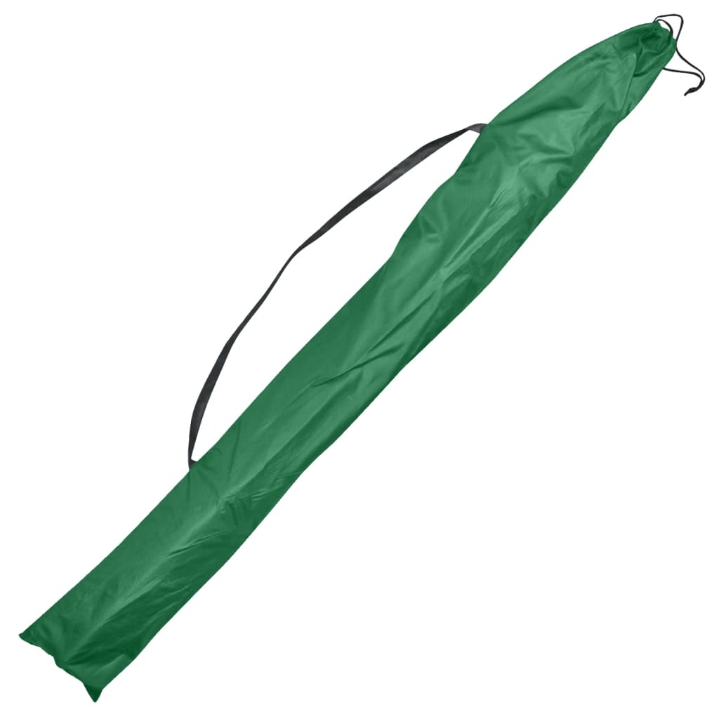 vidaXL Guarda-chuva pesca, verde, 300x240 cm