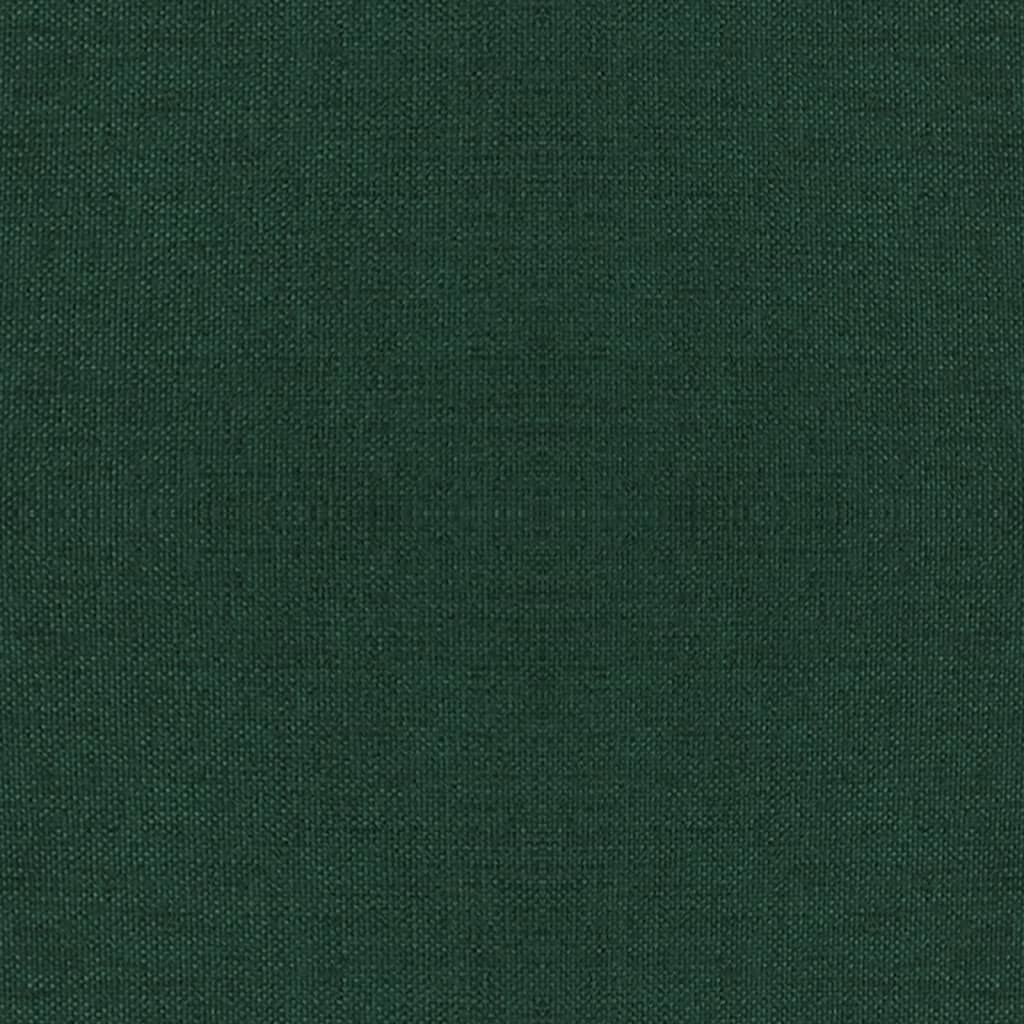 vidaXL Banco com pernas de madeira tecido verde-escuro