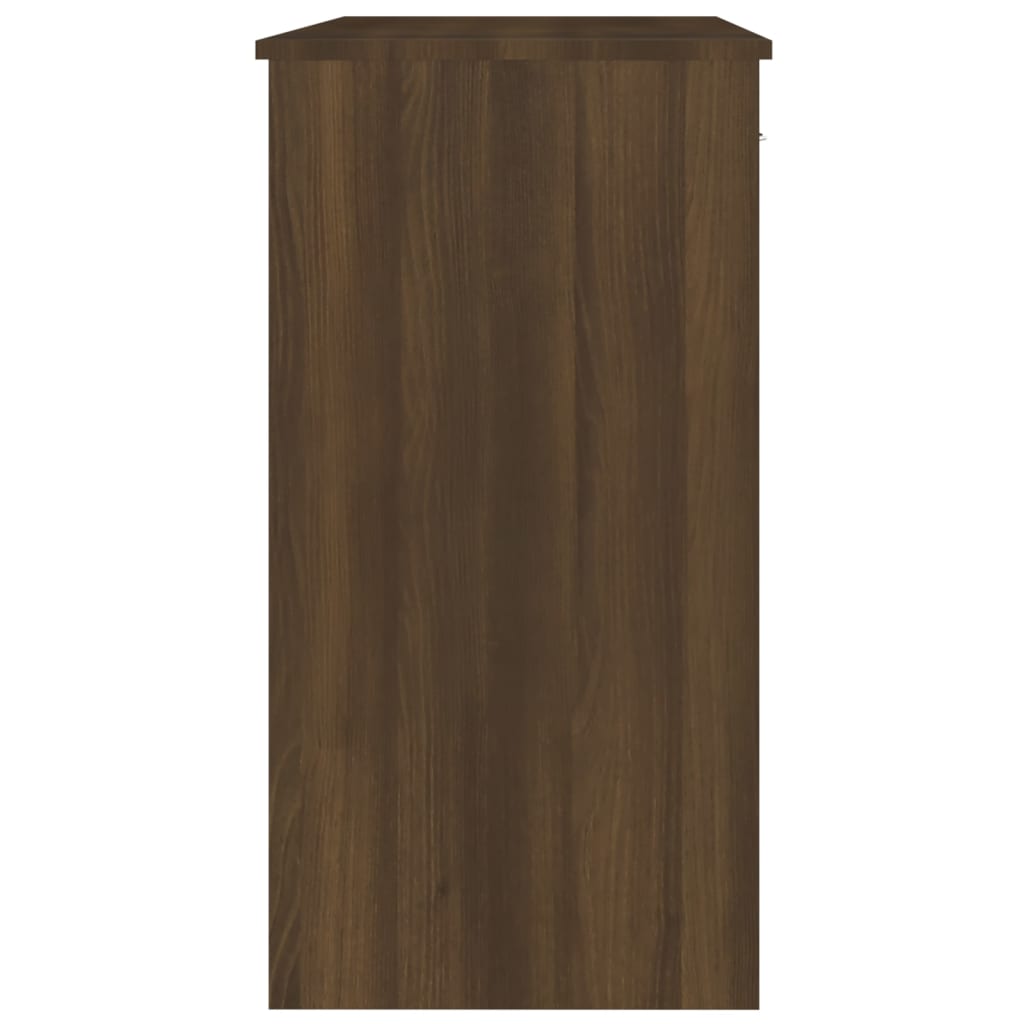 vidaXL Secretária 80x40x75 cm derivados de madeira carvalho castanho