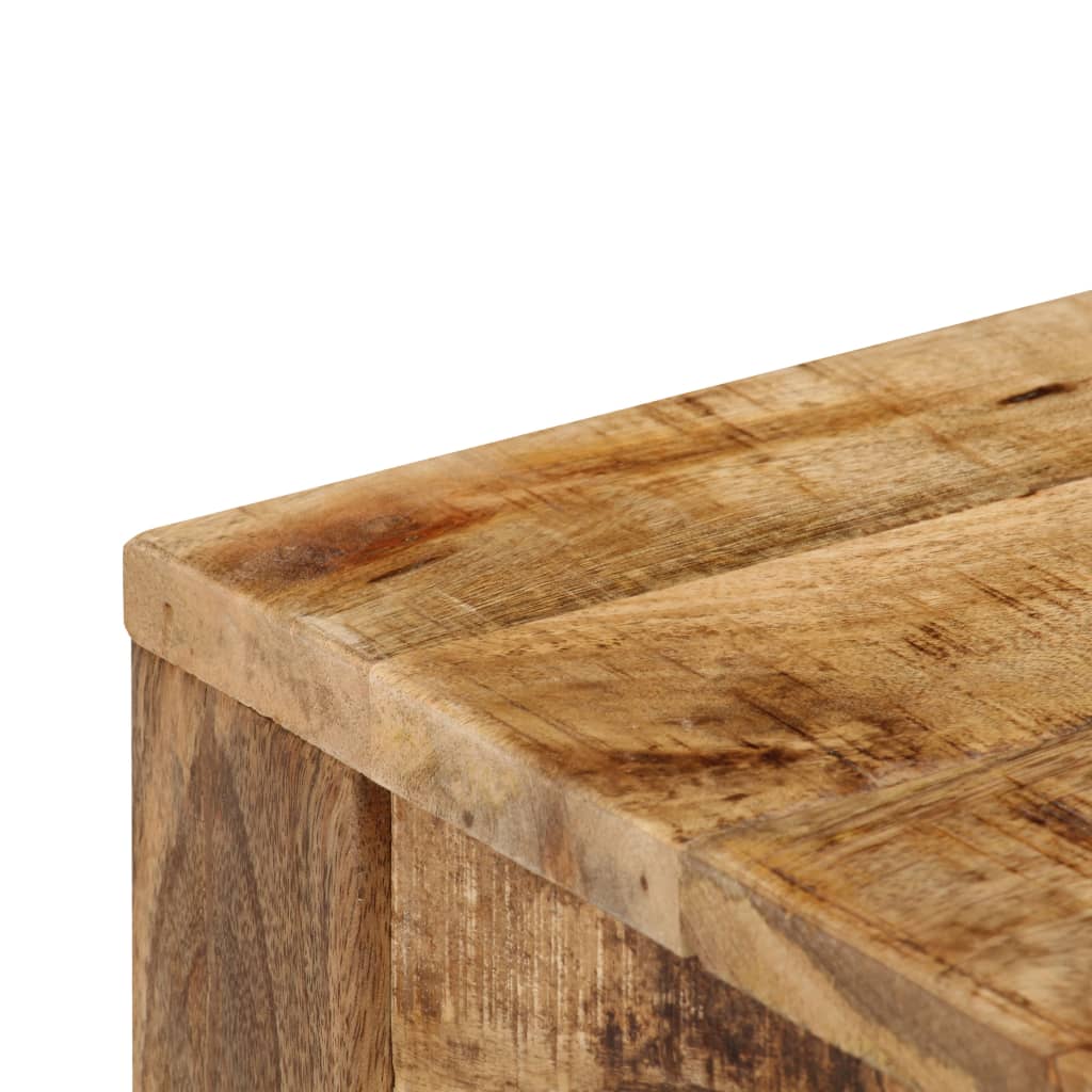 vidaXL Mesa de centro em madeira de mangueira maciça 60x60x35cm