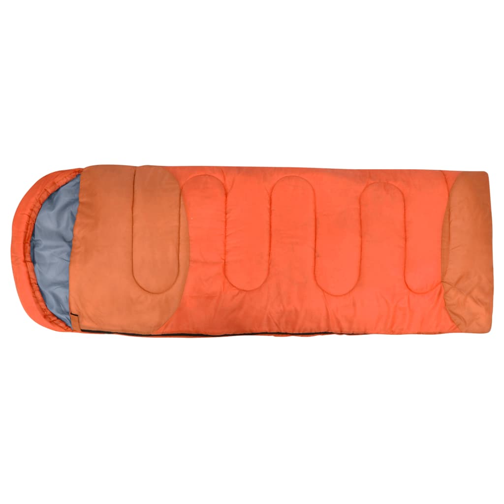 vidaXL Sacos-cama leves 2 pcs 15 ℃ 850 g laranja