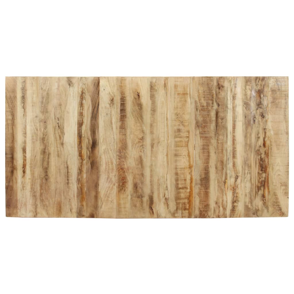 vidaXL Mesa de jantar 160x80x76 cm madeira de mangueira áspera