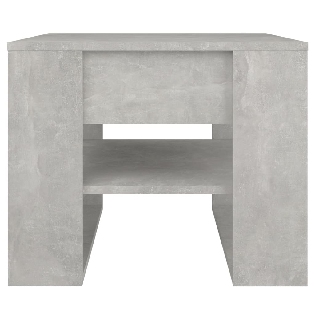vidaXL Mesa de centro 55,5x55x45 cm madeira processada cinza cimento