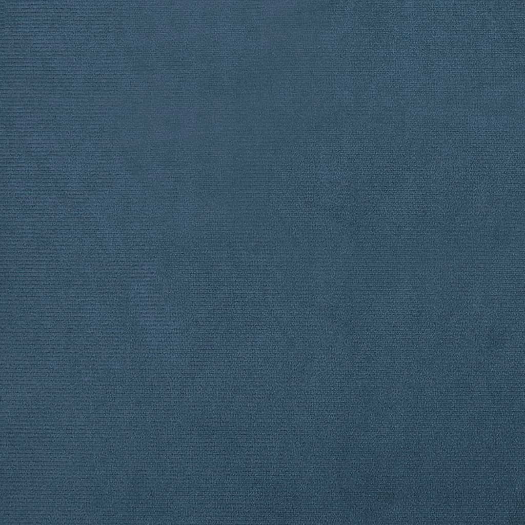 vidaXL Poltrona veludo azul-escuro
