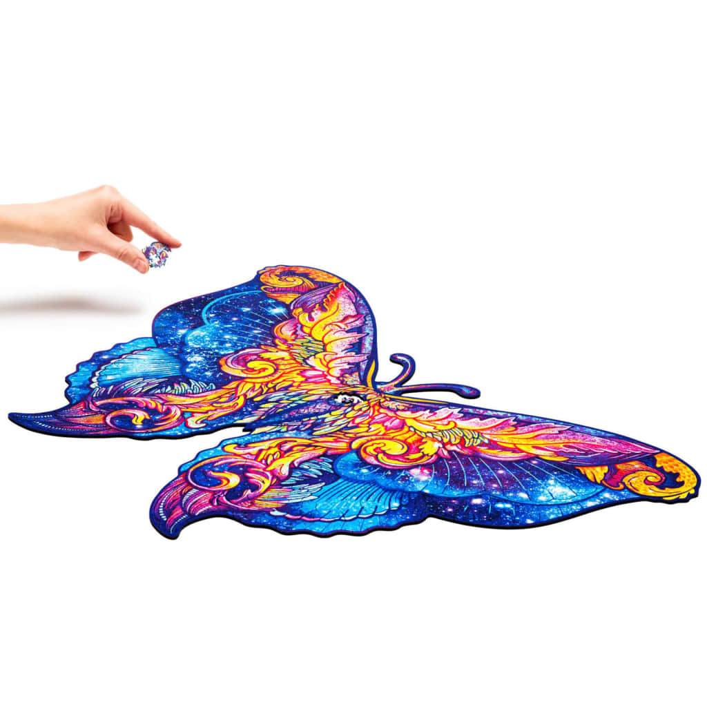 UNIDRAGON Puzzle madeira 700pcs Intergalaxy Butterfly Royal S. 60x44cm