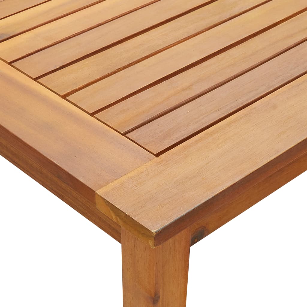 vidaXL 7 pcs conjunto de jantar para exterior madeira de acácia maciça
