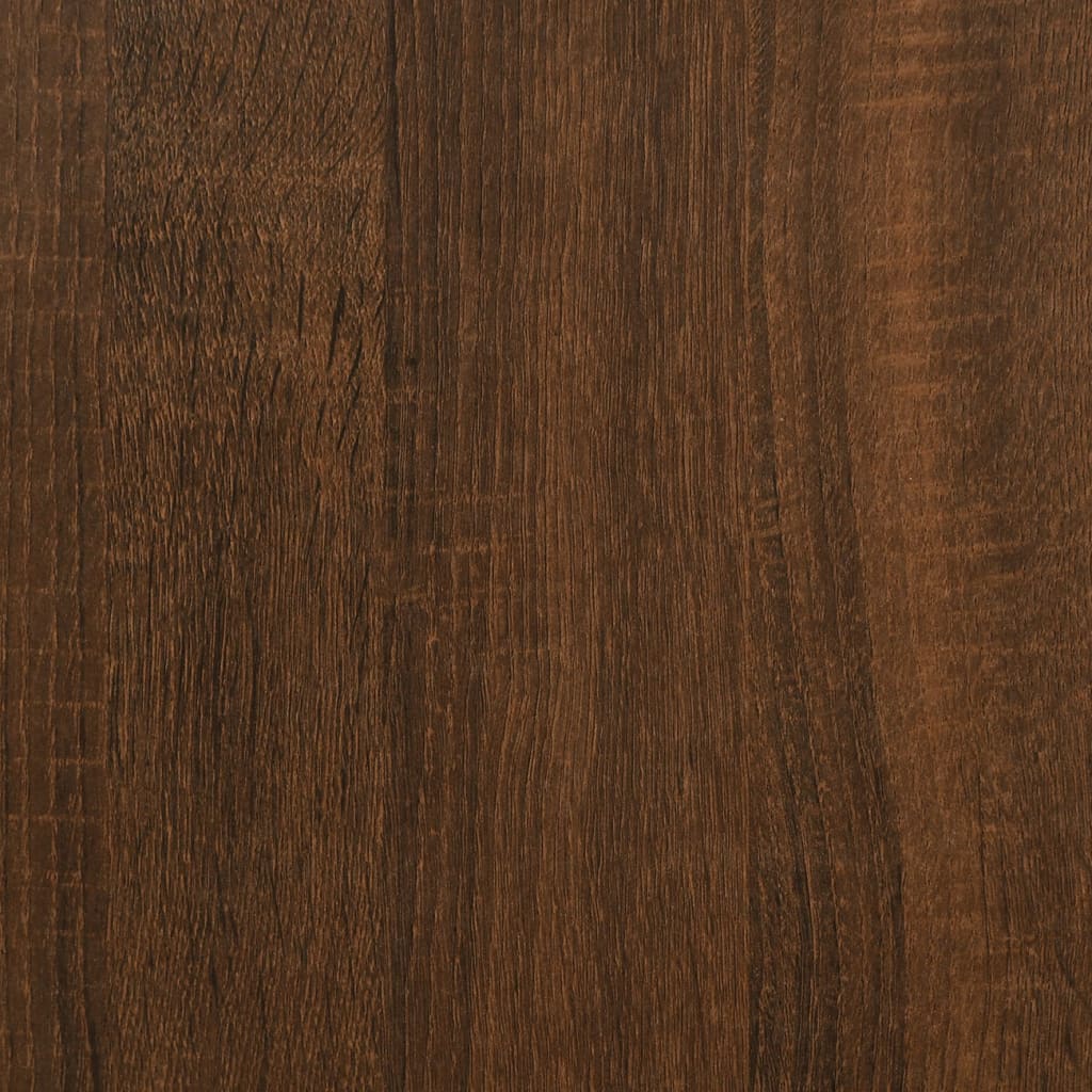 vidaXL Mesa apoio 33x33x34,5cm derivados de madeira carvalho castanho