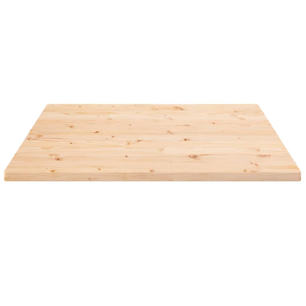 vidaXL Tampo de mesa quadrado 70x70x2,5 cm pinho maciço