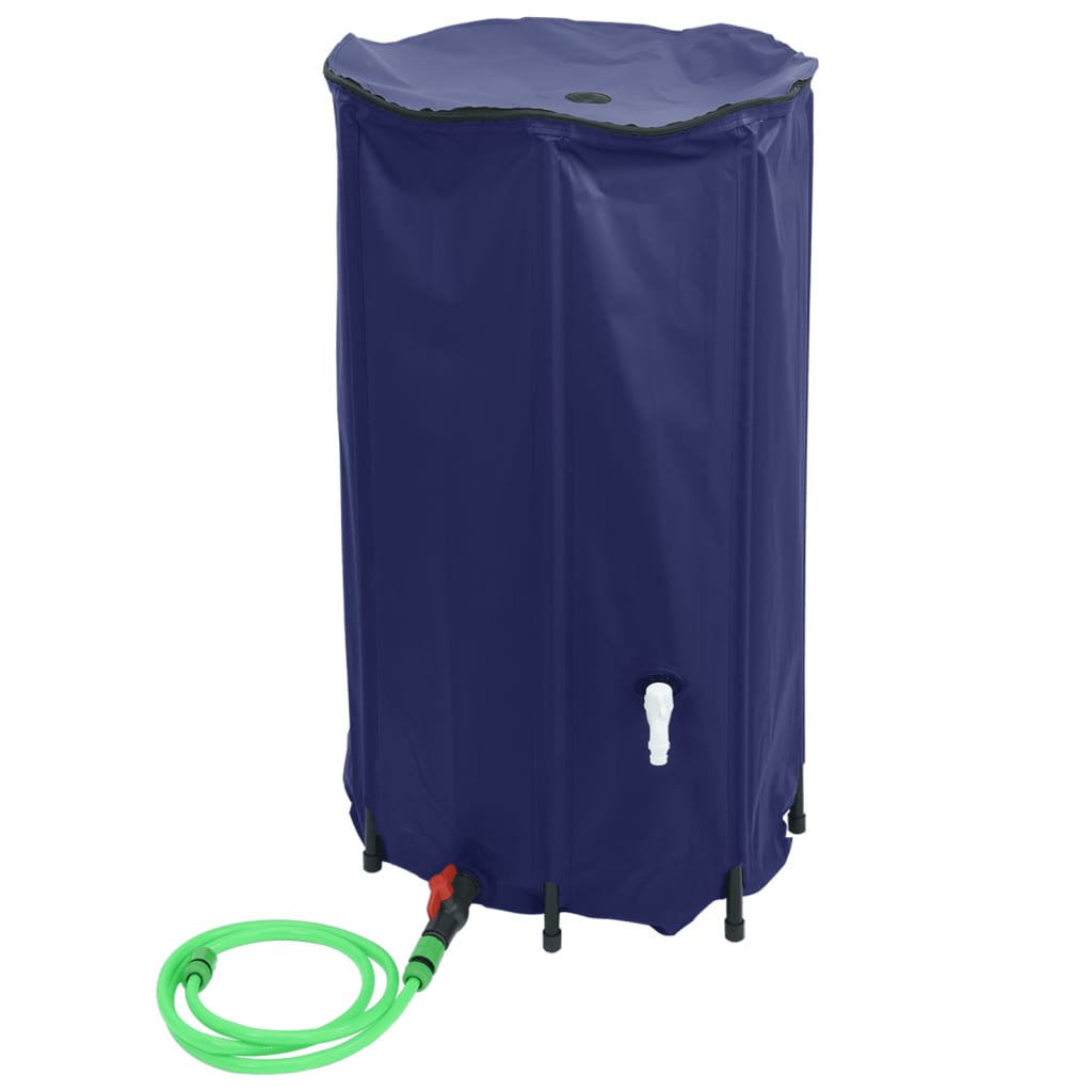vidaXL Depósito de água dobrável com torneira 250 L PVC