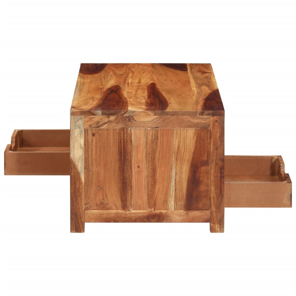 vidaXL Mesa de centro 84x49x40 cm madeira de acácia maciça