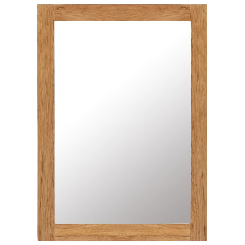 vidaXL Espelho 50x70 cm madeira de carvalho maciça