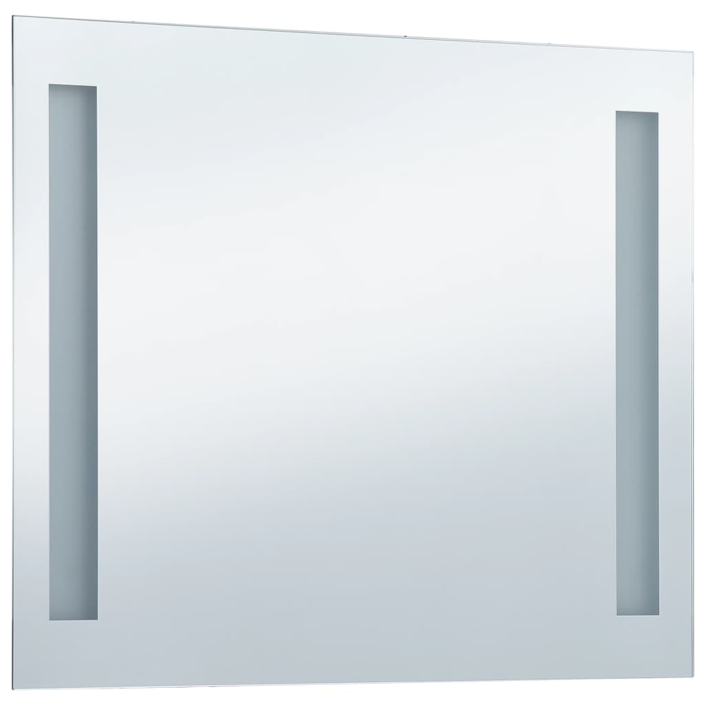 vidaXL Espelho de parede LED para casa de banho 60x50 cm