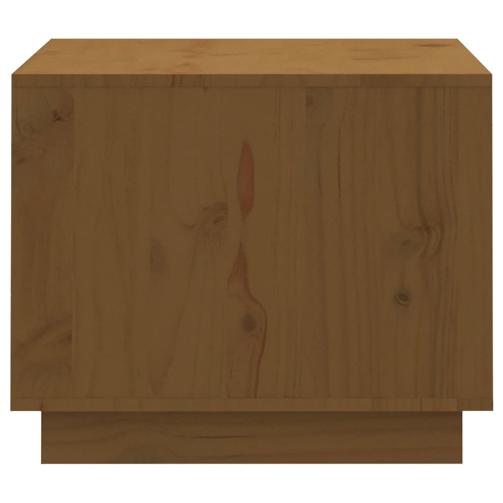 vidaXL Mesa de centro 120x50x40,5cm madeira pinho maciça castanho mel