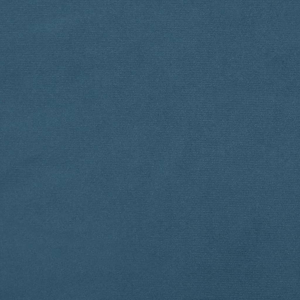 vidaXL Cabeceira de cama c/ abas veludo 83x16x78/88 cm azul-escuro