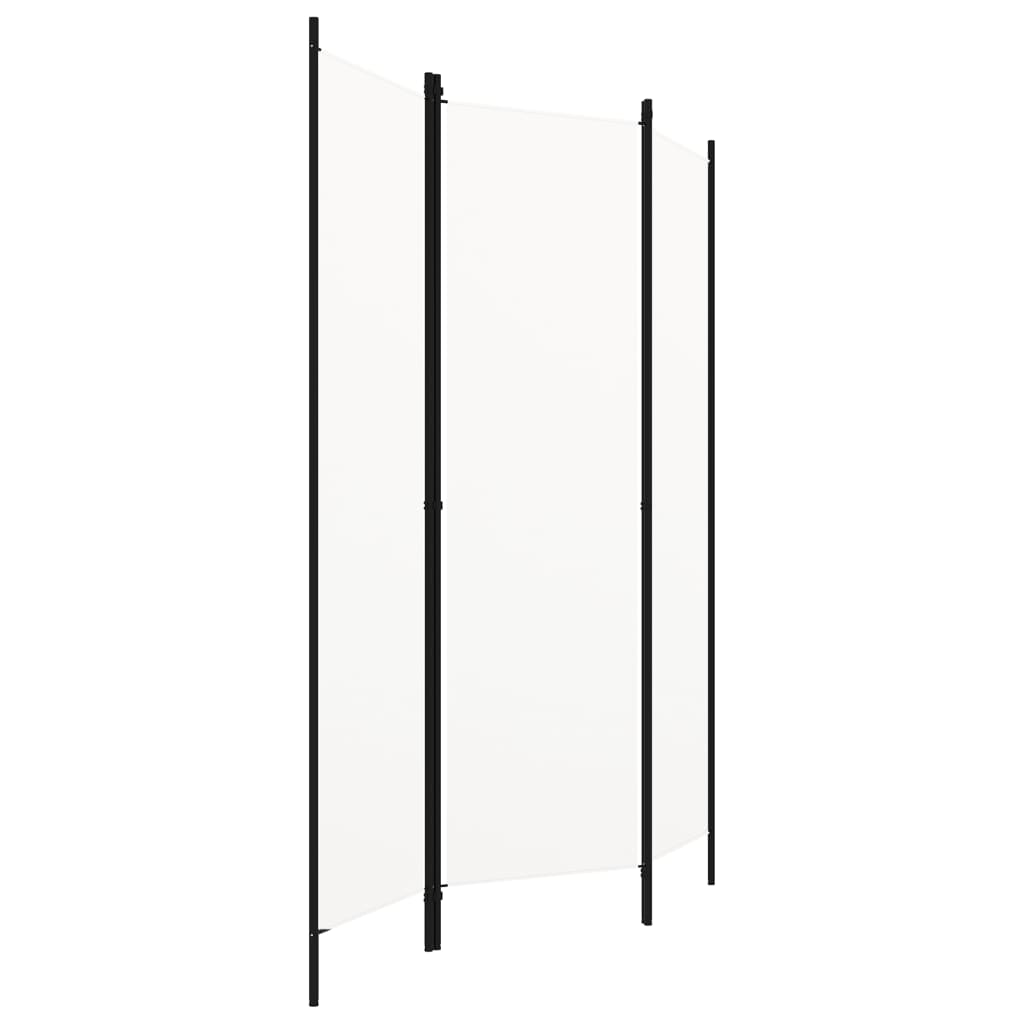 vidaXL Divisória de quarto com 3 painéis 150x180 cm branco