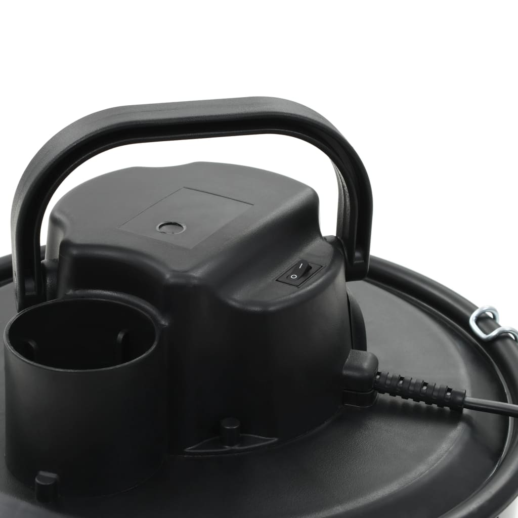 vidaXL Aspirador de cinzas com filtro HEPA 1000 W 20 L preto