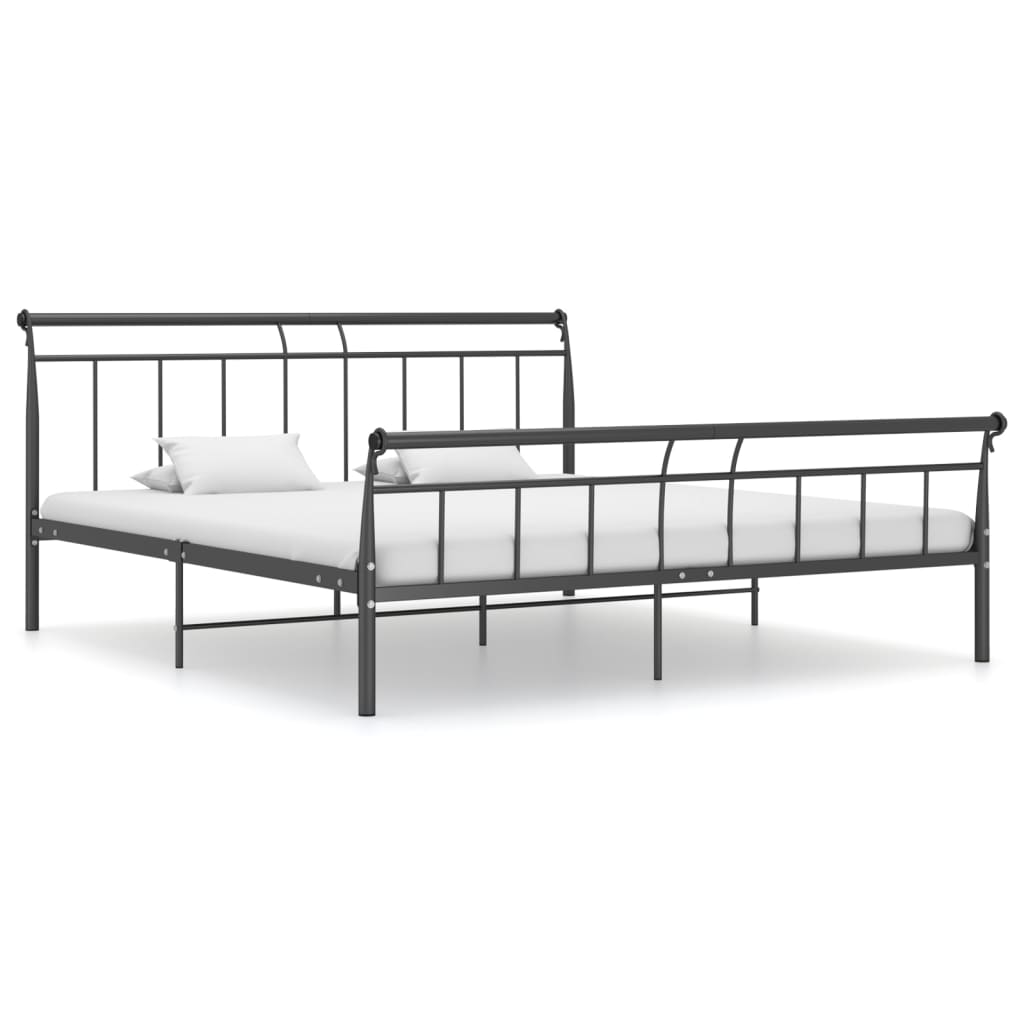 vidaXL Estrutura de cama 180x200 cm metal preto
