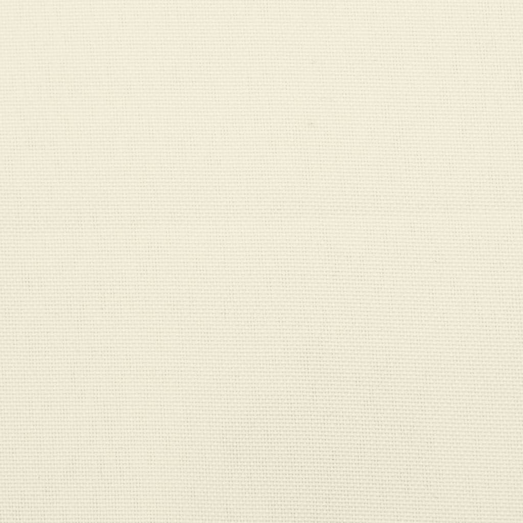 vidaXL Almofadão para sofá de paletes 60x60x8 cm tecido cor creme