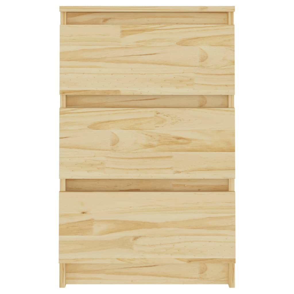 vidaXL Mesa de cabeceira 40x29,5x64 cm madeira de pinho maciça