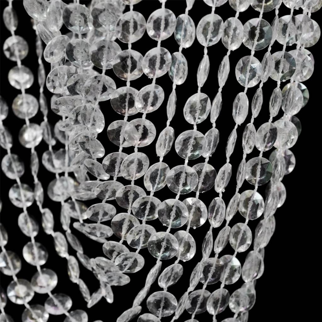 Candelabro de tecto, cristal / 22 x 58 cm