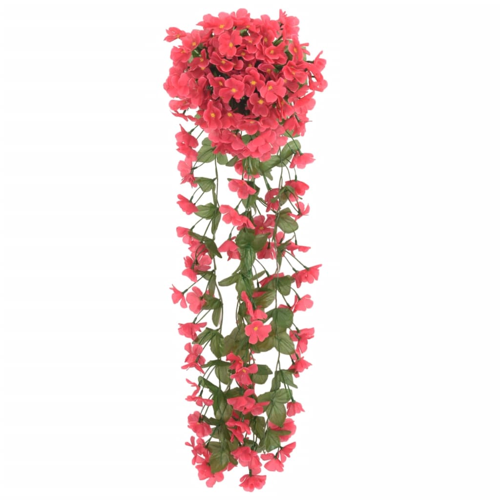 vidaXL Grinaldas de flores artificiais 3 pcs 85 cm rosa