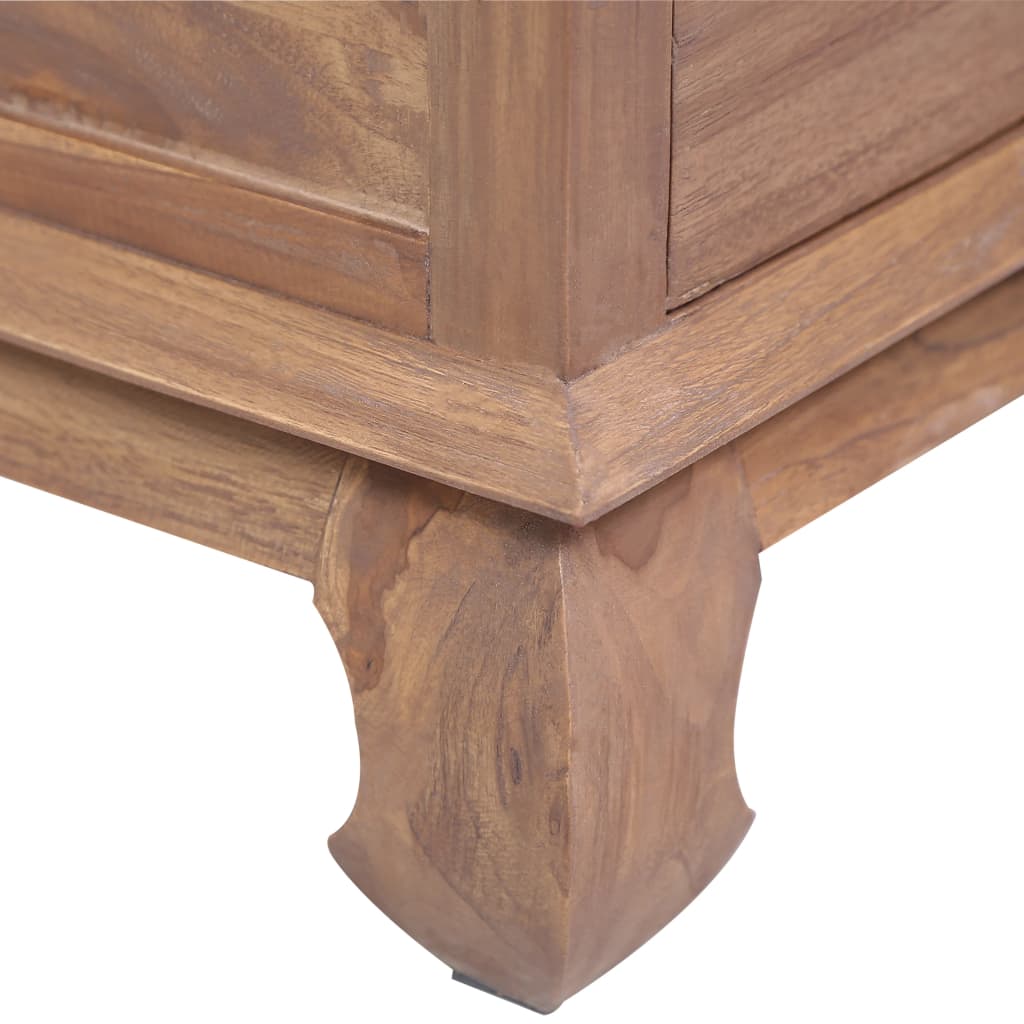 vidaXL Mesa de cabeceira 45x35x40 cm madeira de teca maciça
