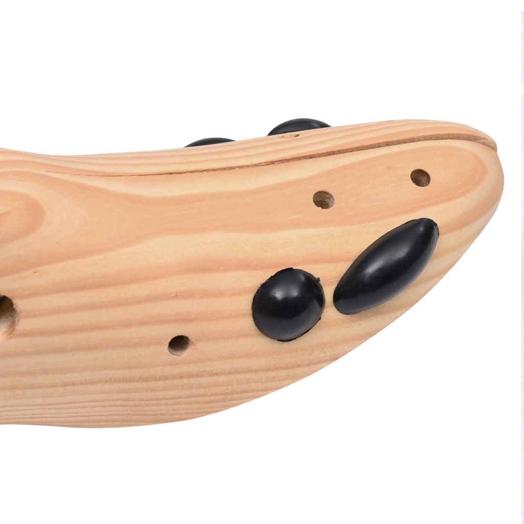 vidaXL Alargador de calçado tamanho 41-46 madeira de pinho maciça