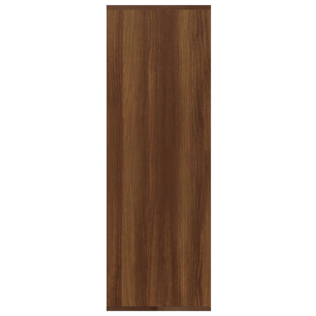 vidaXL Sapateira 54x34x100,5 cm derivados de madeira carvalho castanho