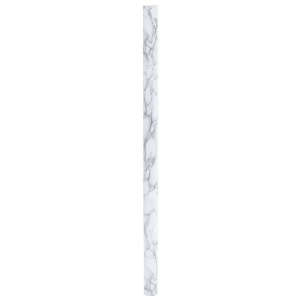 vidaXL Autocolante para móveis branco mármore 90x500 cm PVC