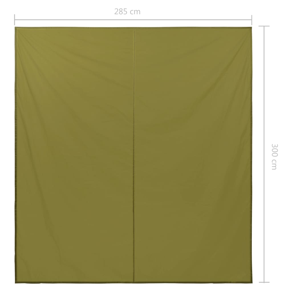 vidaXL Lona de exterior 3x2,85 m verde