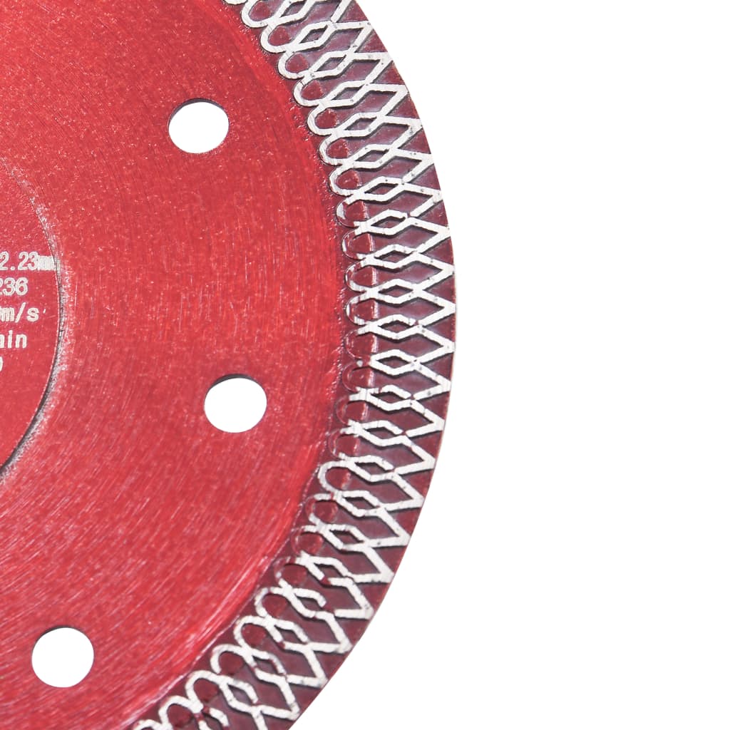 vidaXL Disco de corte de diamante com orifício 125 mm aço