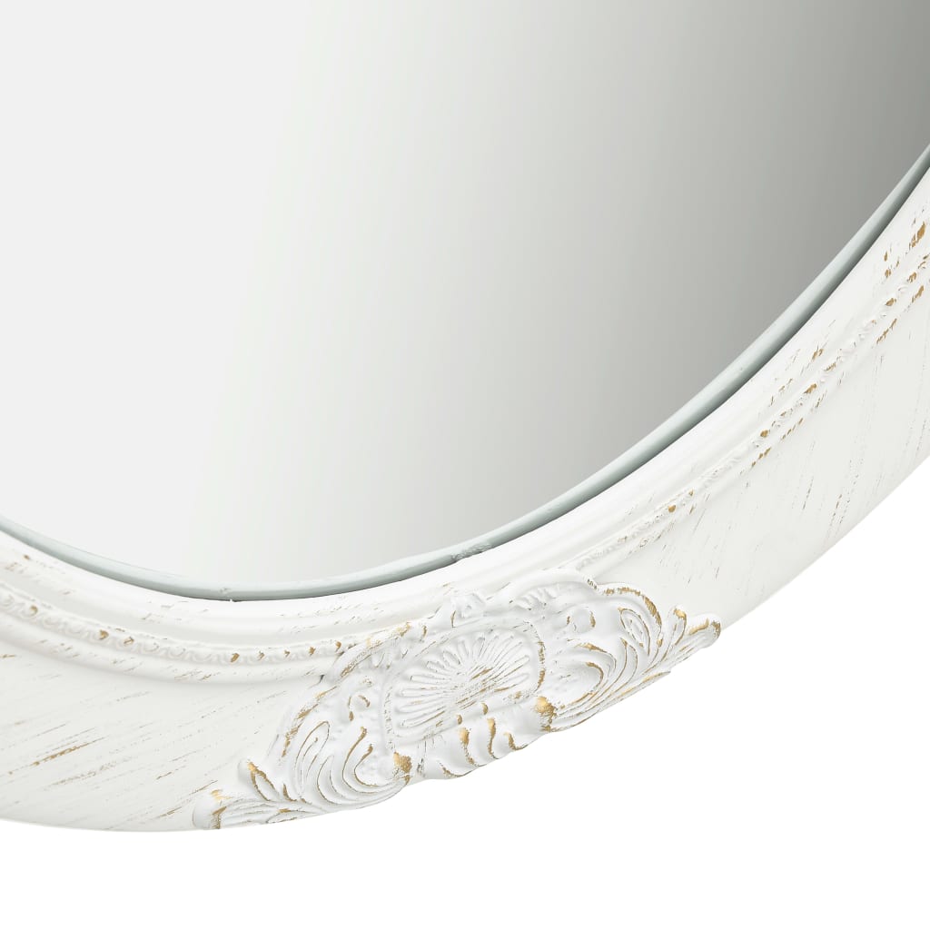 vidaXL Espelho de parede estilo barroco 50x70 cm branco