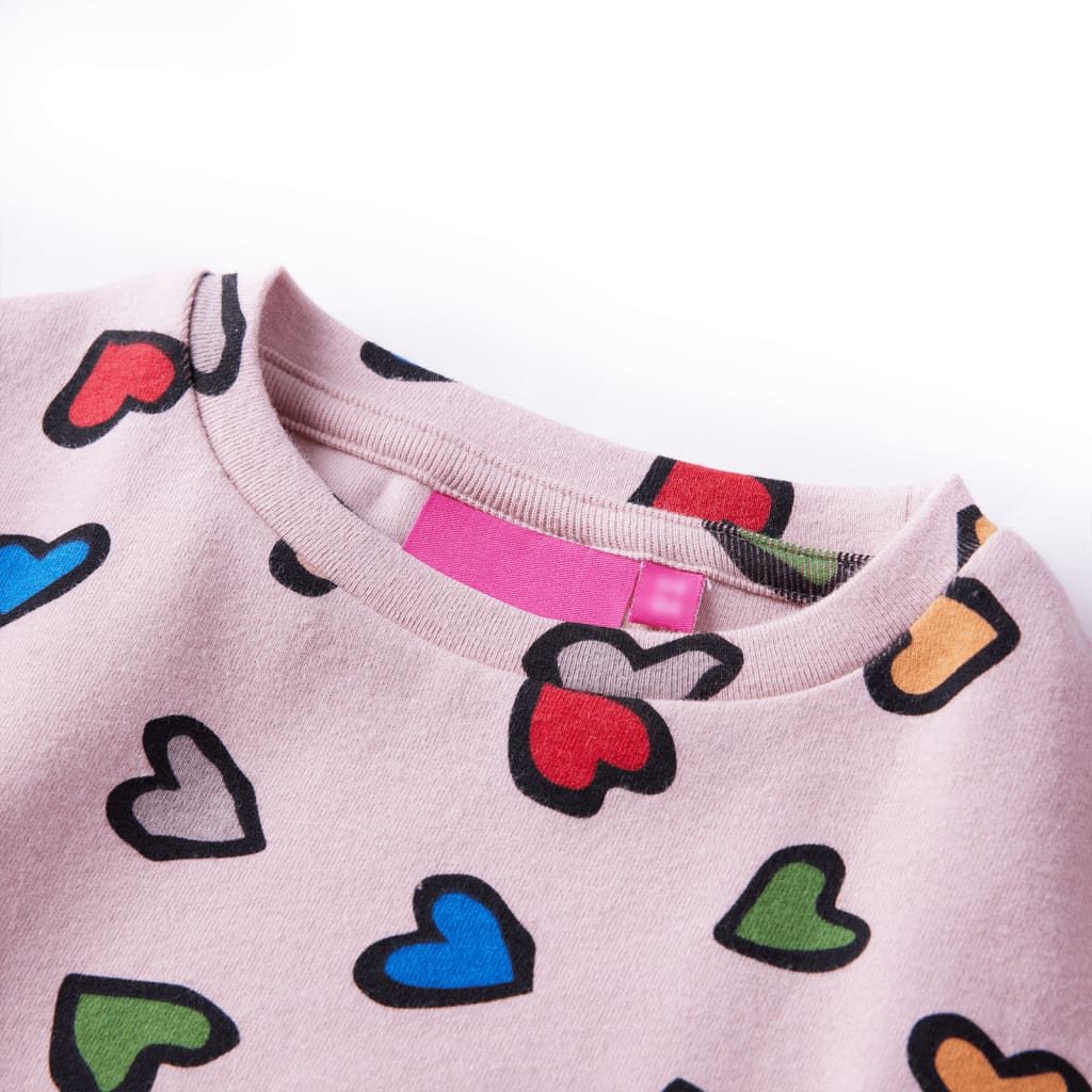 Sweatshirt para criança rosa 92