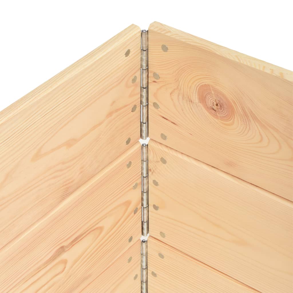 vidaXL Colares para paletes 3 pcs 50x100 cm madeira de pinho maciça