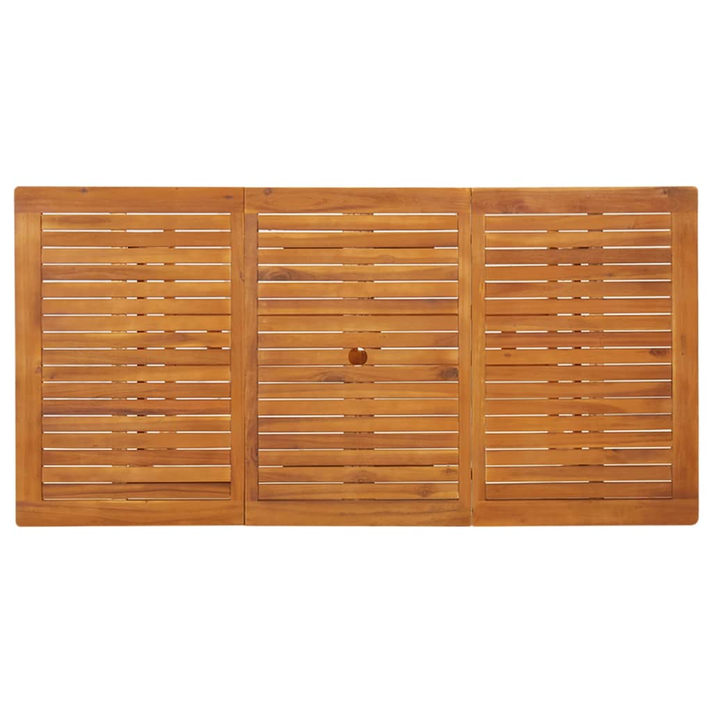 vidaXL Mesa de jantar p/ jardim 180x90x75 cm madeira de acácia maciça